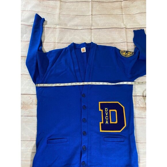 DVCA Dunbar Vocational Career Academy Blue Button Front Cardigan Mens - XL - Picture 10 of 14
